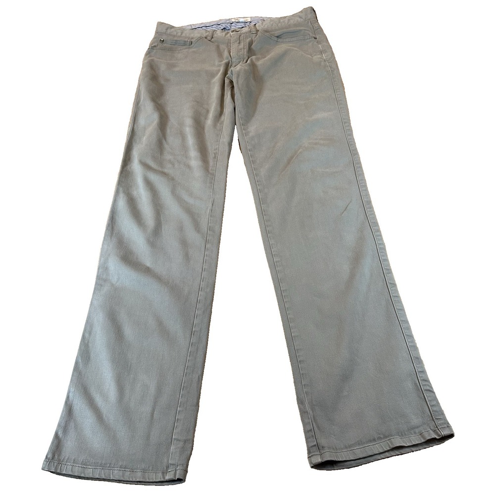 Peter Millar Crown Sport Cotton Blend Pants Soft Performance Gray Mens Size 32